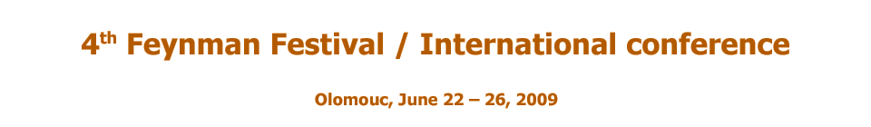 4th Feynman Festival / International conference